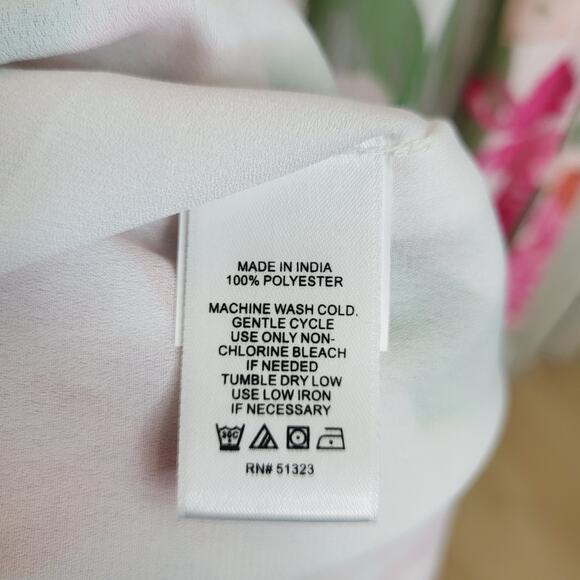 Cece Halter Maxi Pink Floral Dress with Tired Flounce Skirt Size 24W NWT - Picture 11 of 13